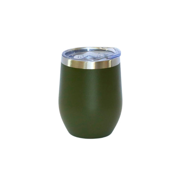 12 Oz Stemless Wine Tumbler - Olive