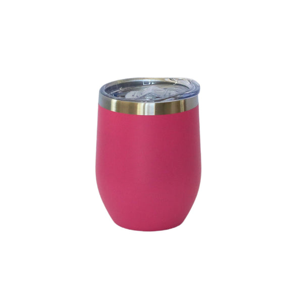 12 Oz Stemless Wine Tumbler - Hot Pink