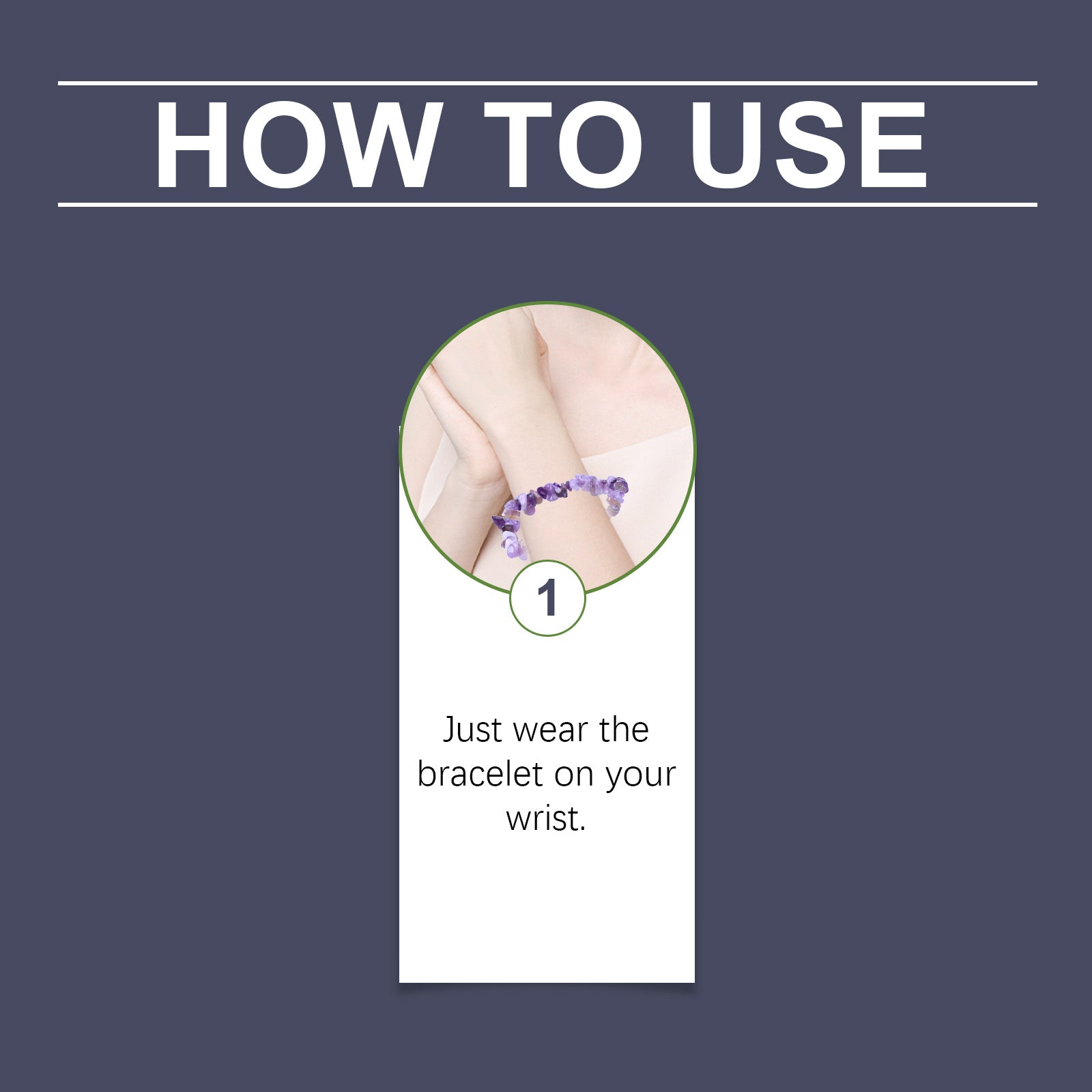 Decorative Bracelet Everyday Personality Fashion All-In-One Night Simple Portable Decorative Amethyst Bracelet