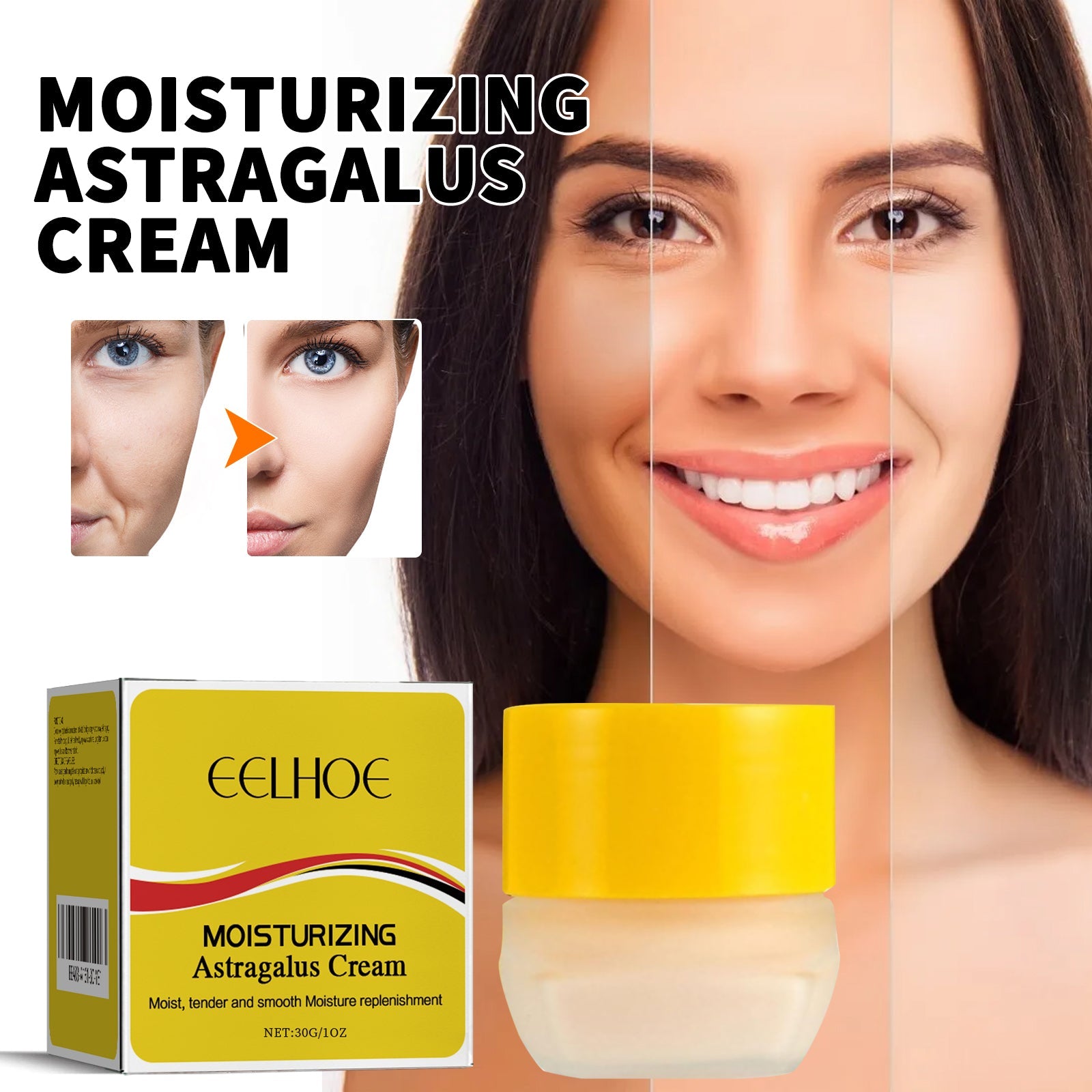 Hydrating And Moisturizing Astragalus Cream Astragalus Essence Gently Nourishes Facial Skin
