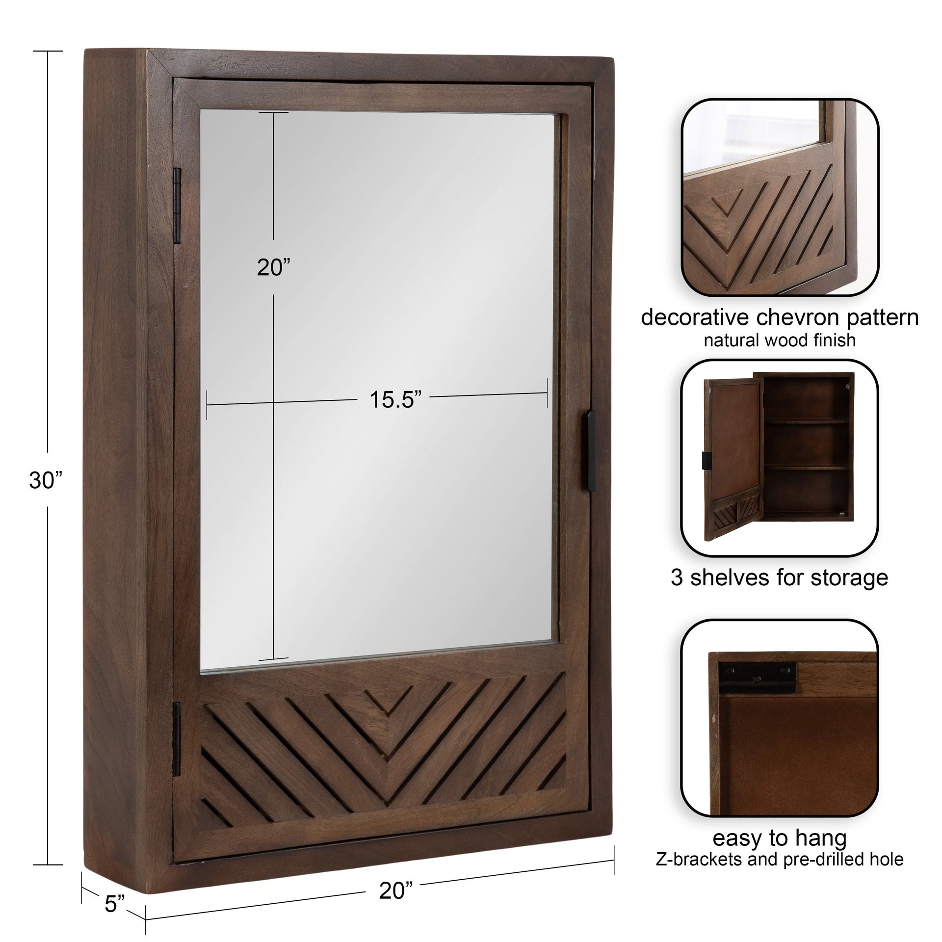 Mezzeta Bathroom Cabinet with Mirror