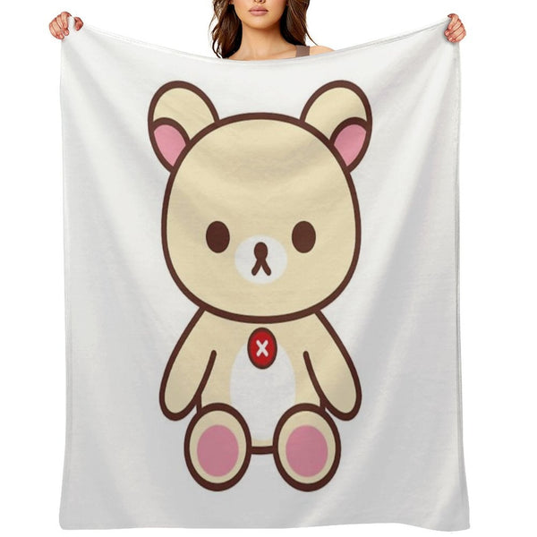 Rilakkuma Korilakkuma__ Quick-dry Throw Blanket
