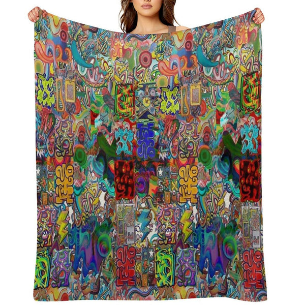 Graffiti 2021 Machine-washable Throw Blanket