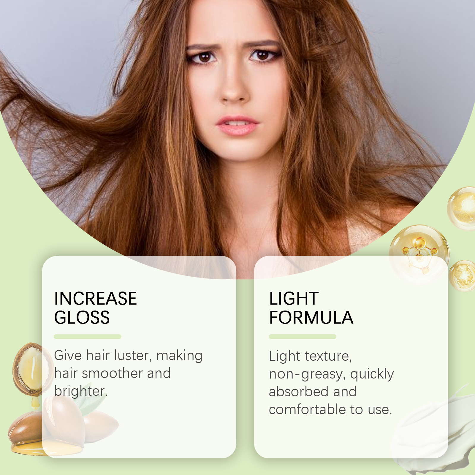 Nourishing Hair Mask Moisturizes And Moisturizes Hair, Fluffy, Soft, And Glossy Hair Mask