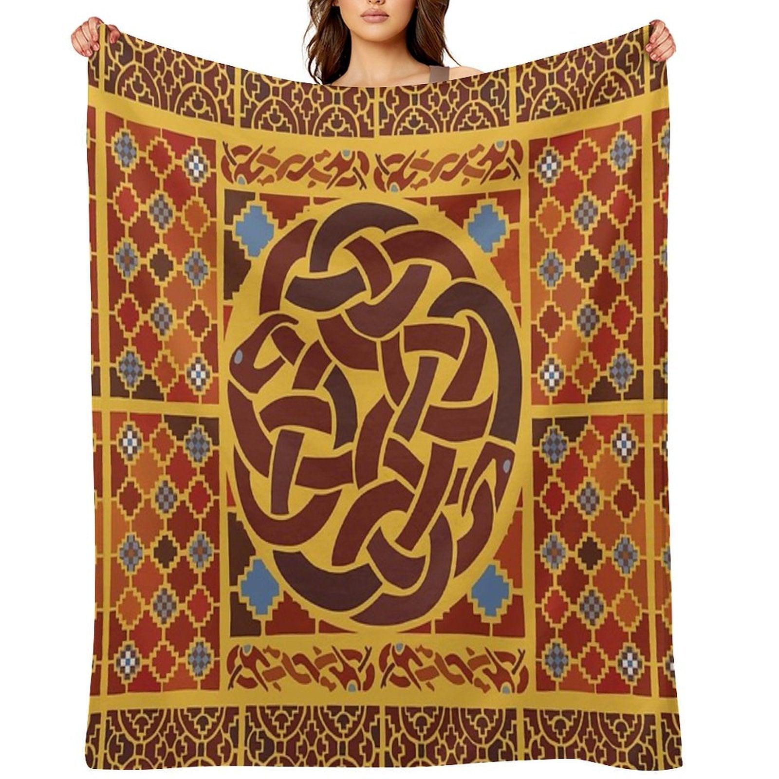 Imagining Sutton Hoo Rædwald Throw Blanket