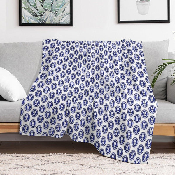 Fortune Favors The Bunny Hunter Throw Blanket