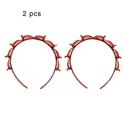 Black Braider Hair Clip Burst Pin Hairdo Bring Hair Hoop Multi-storey Wisp Air Weave Head Hoop Styling Tool