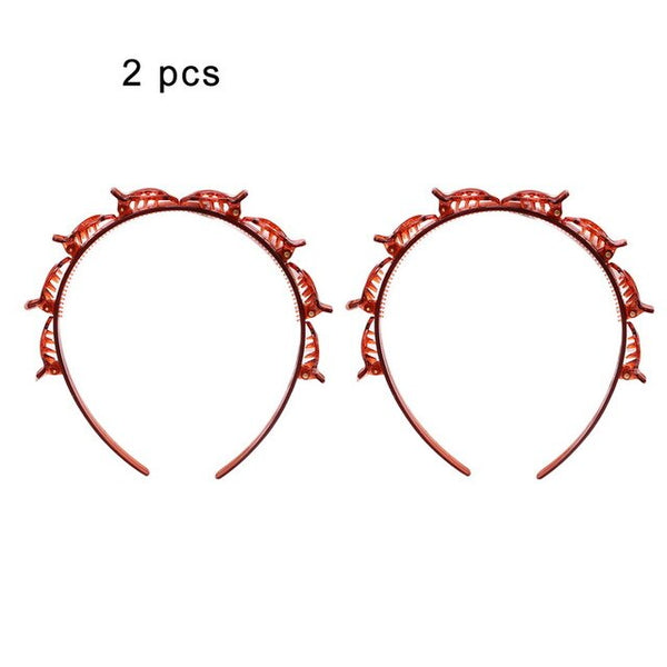 Black Braider Hair Clip Burst Pin Hairdo Bring Hair Hoop Multi-storey Wisp Air Weave Head Hoop Styling Tool