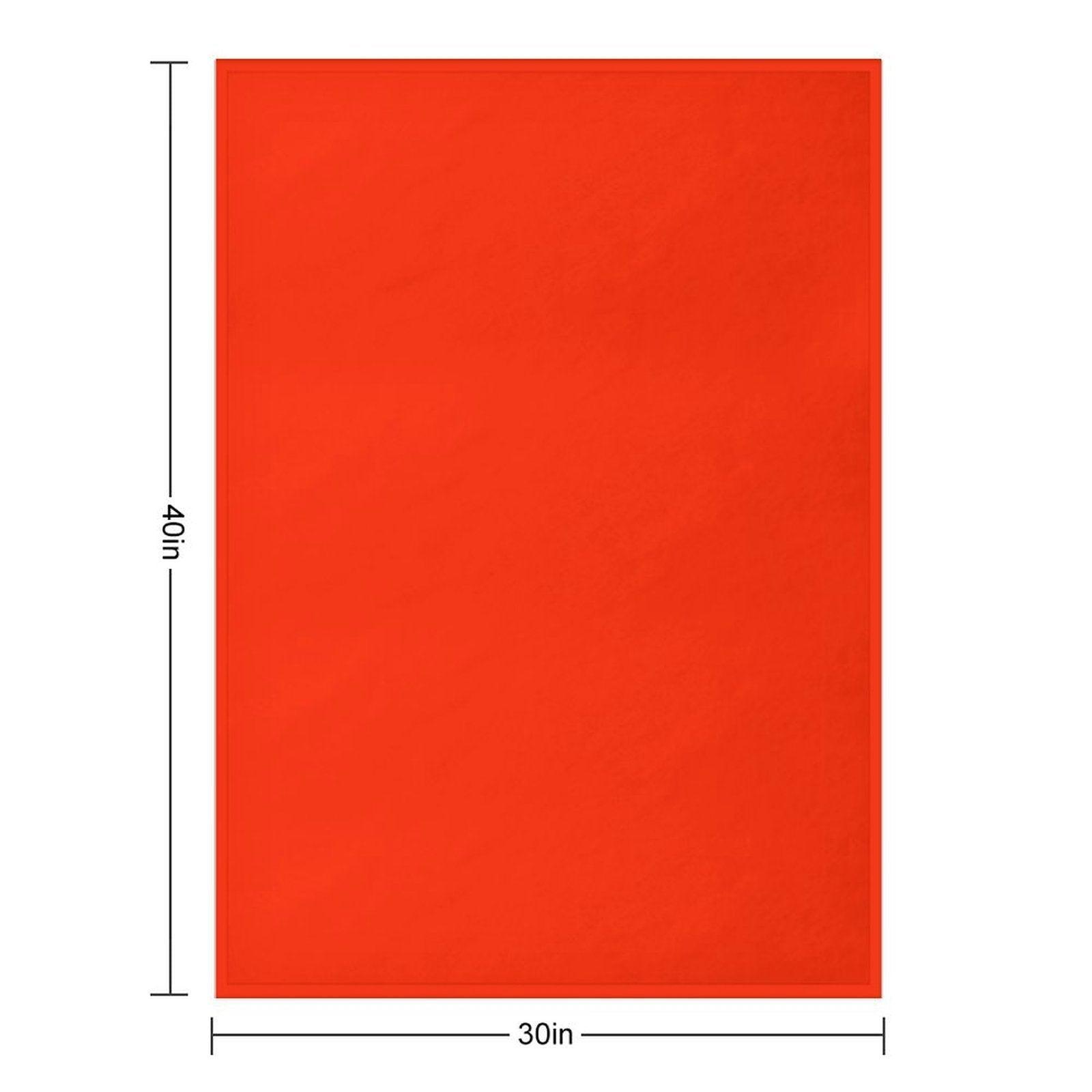 Scarlet Red Throw Blanket