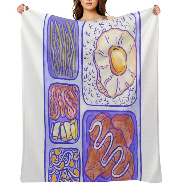 Lunch Box Premium Throw Blanket