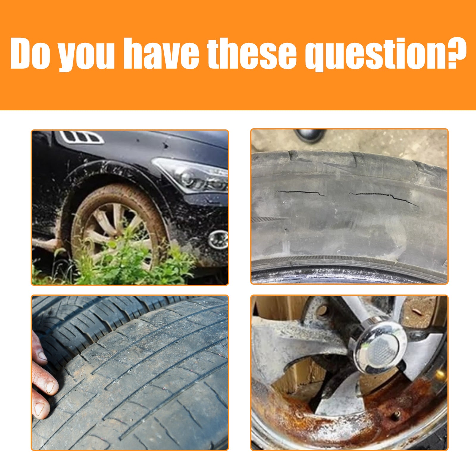 Car Tire Cleaner, Auto Paint Tire Rust Remover Maintenance Retreading Cleaner