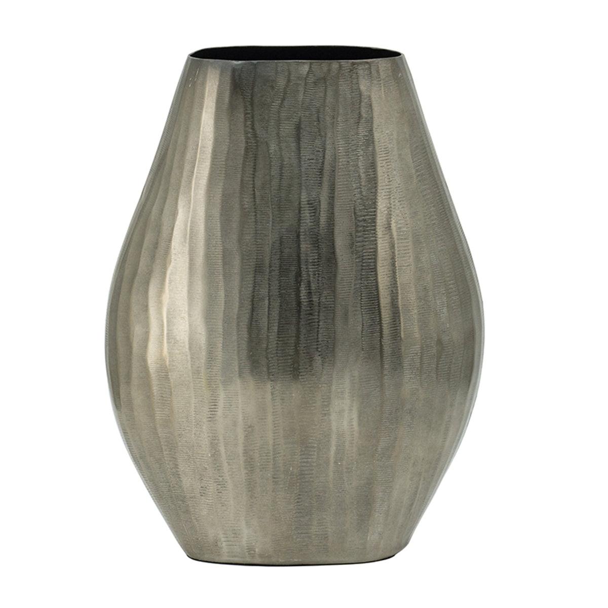 Modern Oval Metallic Accent Vase