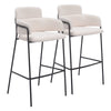 Marcel Barstool (Set of 2) Cream