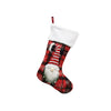 Christmas Decoration Faceless Doll 3D Christmas Socks Christmas Pendant Large Gift Bag - Red