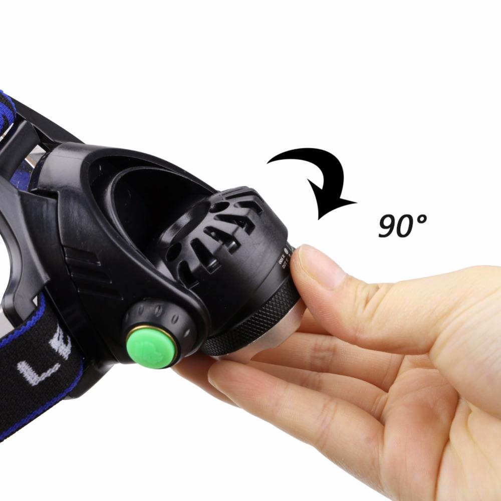 Led Zoomable Headlamp Lantern XML T6 5000LM  Flashlight Torch T6