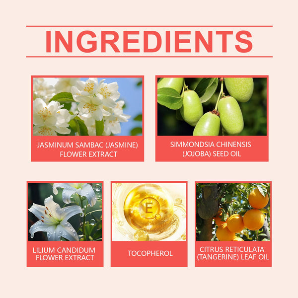 Jasmine Light Perfume Flower Fruit Fragrance Natural Fresh Mild Lasting Light Fragrance Portable Charm Staying Perfume