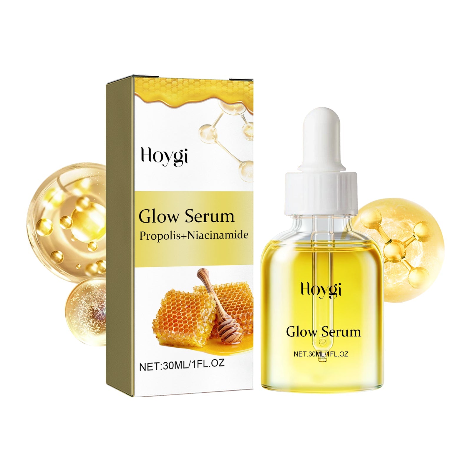 Glow Serum, Moisturizing And Whitening Skin To Reduce Facial Spots And Fine Lines