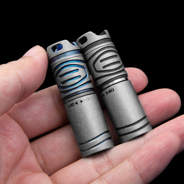 Titanium Alloy Handheld Torch Mini LED Flashlight Portable Outdoor Wautton Outdoor Gear