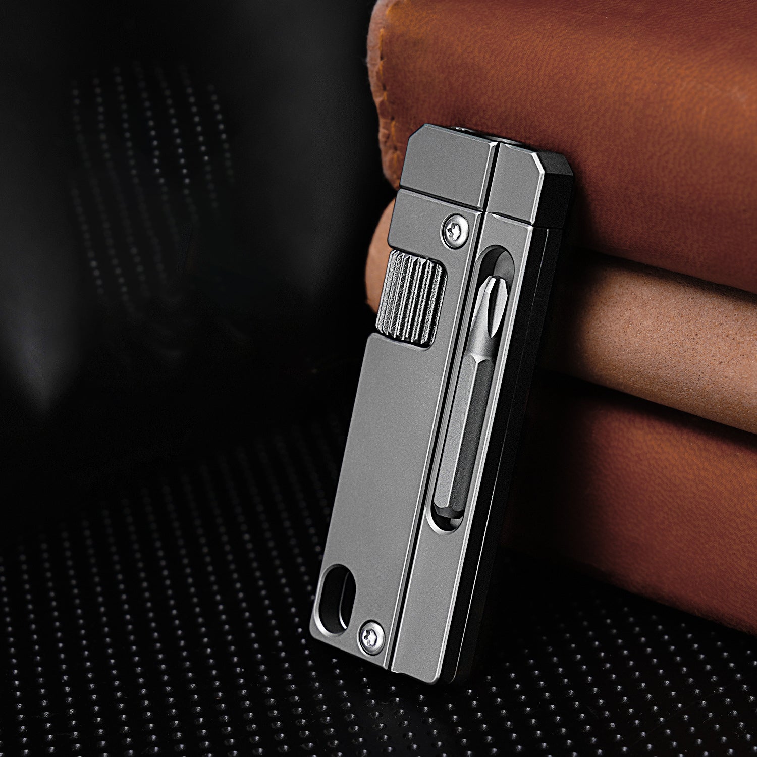 Titanium Alloy Screwdriver And Wrench Small EDC Multifunctional Tool Outdoor Portable Pocket Tool Gray New Wautton Outdoor Gear