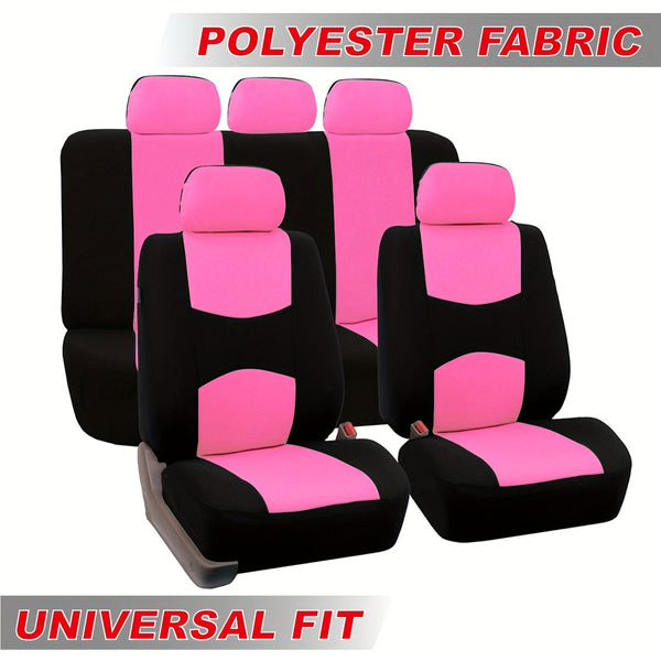 Polyester Universal Fit Car Seat Cover Full Set for 5 Seats Cars DSers Fulfillment
