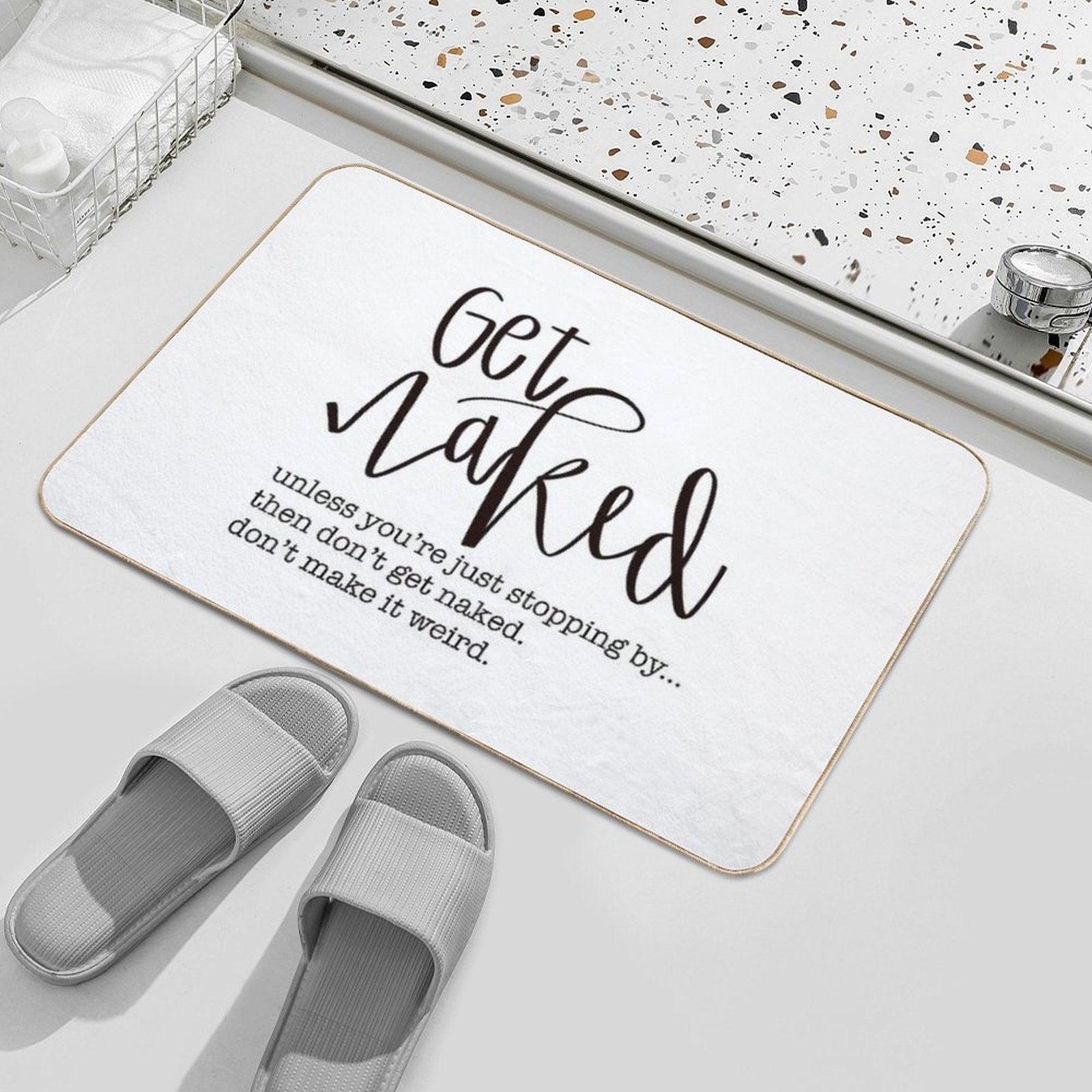 Get Naked Plain Bathroom Decor Bath Mat
