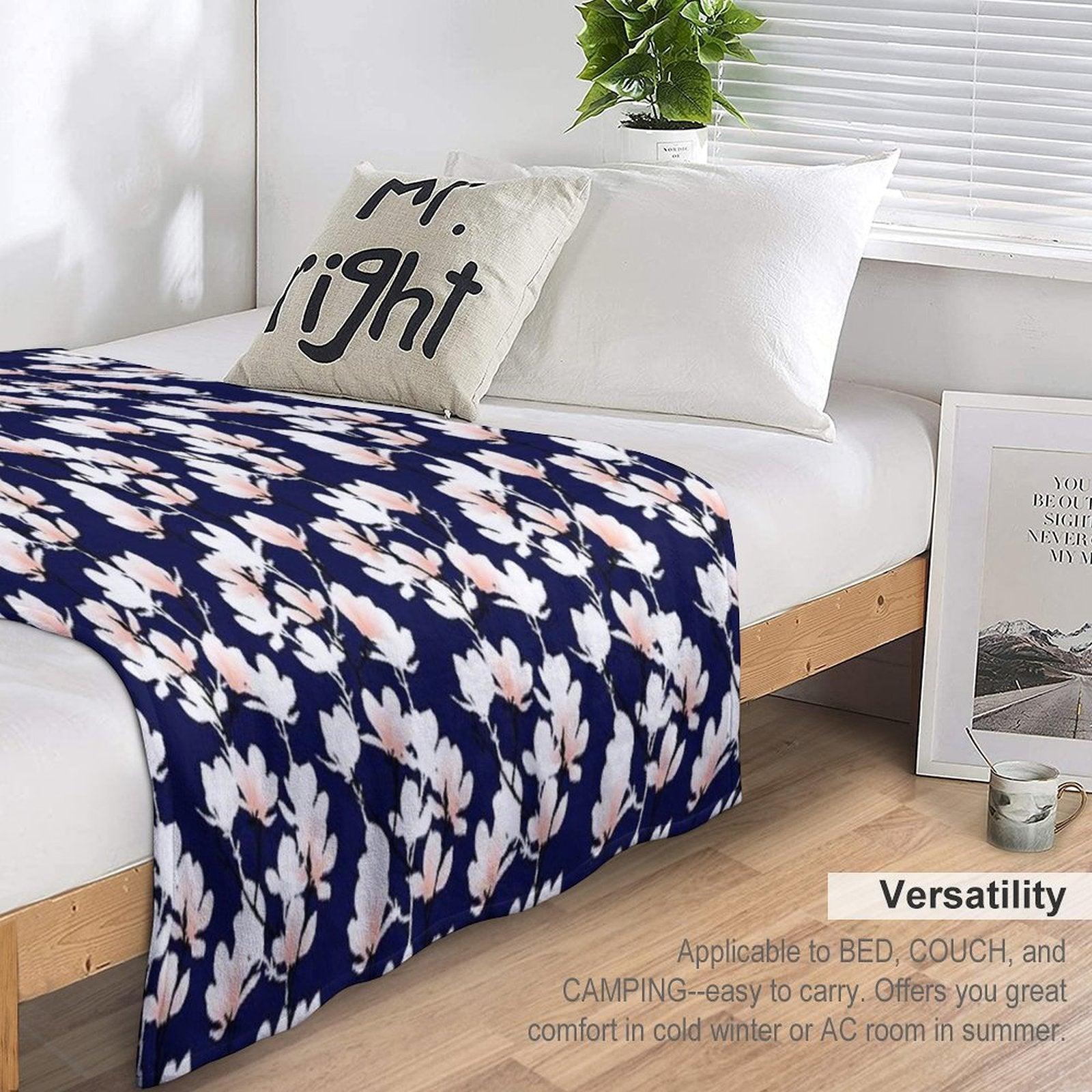 Magnolia Midnight Throw Blanket