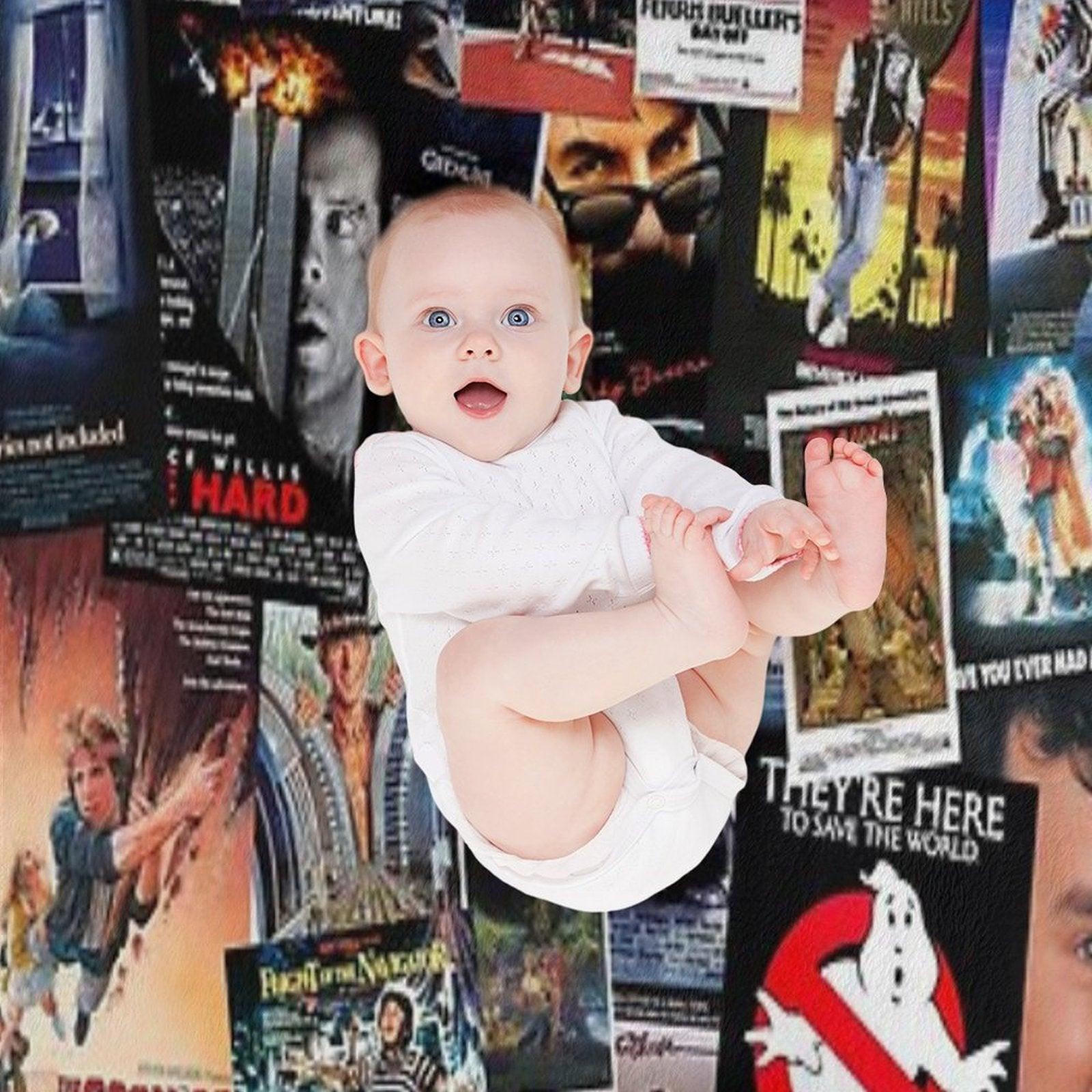 1980s Movie Posters Throw Blanket