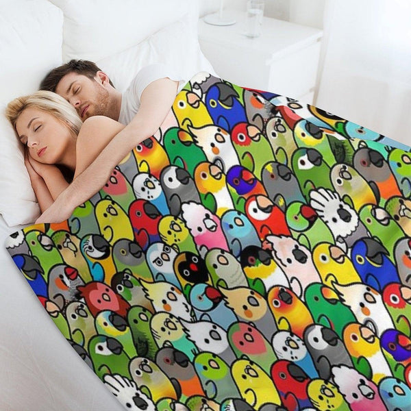 Everybirdy Pattern 2023 Throw Blanket