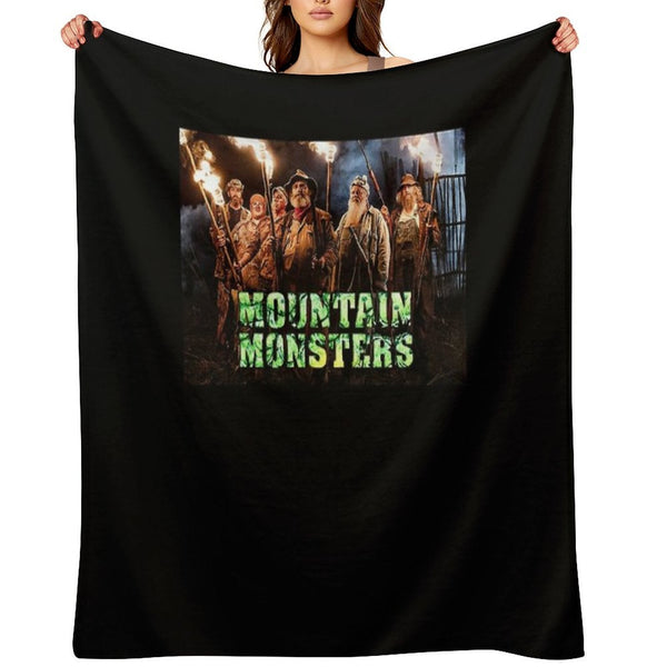 Mountain Monsters Tv Compact Throw Blanket