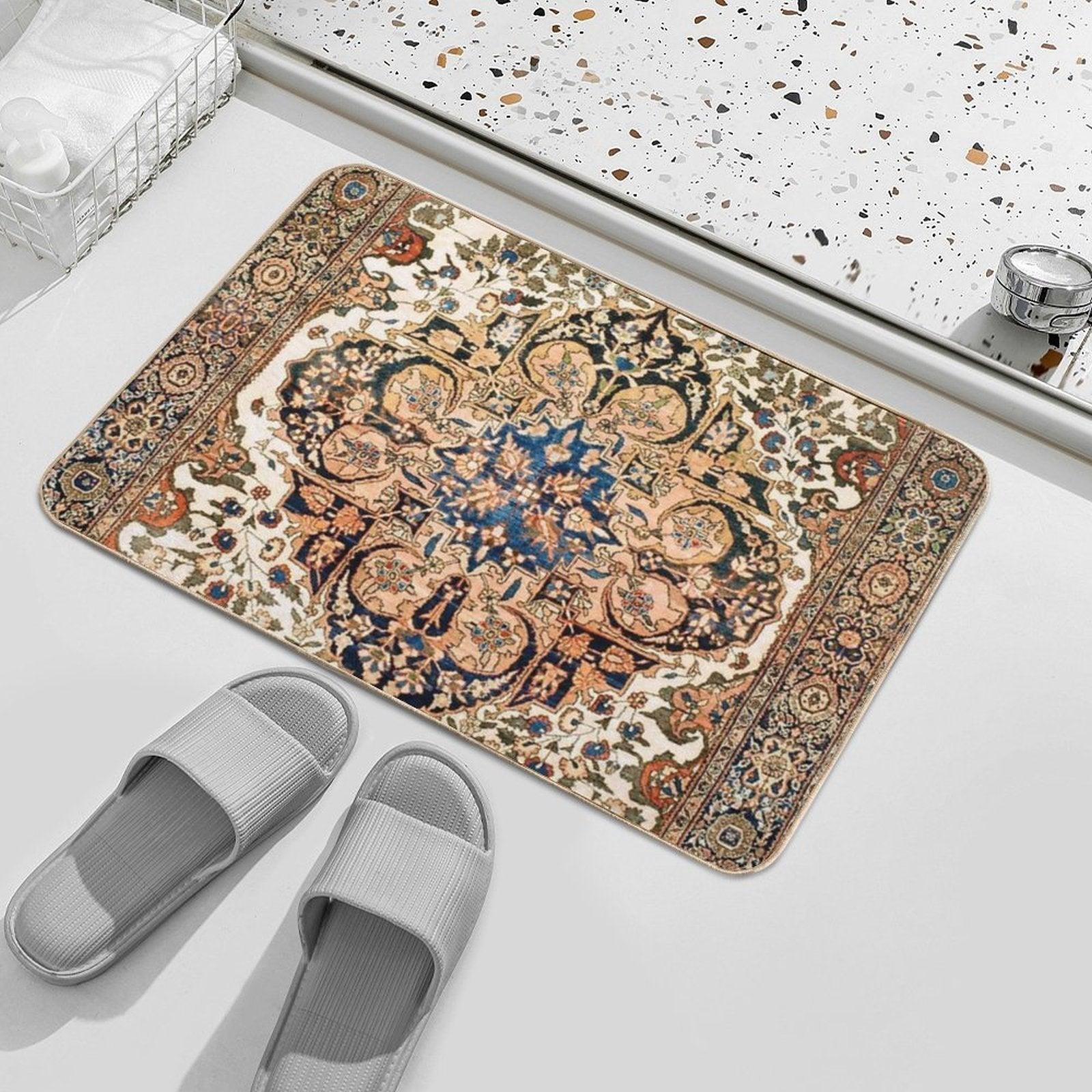 Ferahan Arak  Antique West Persian Rug Print Bath Mat
