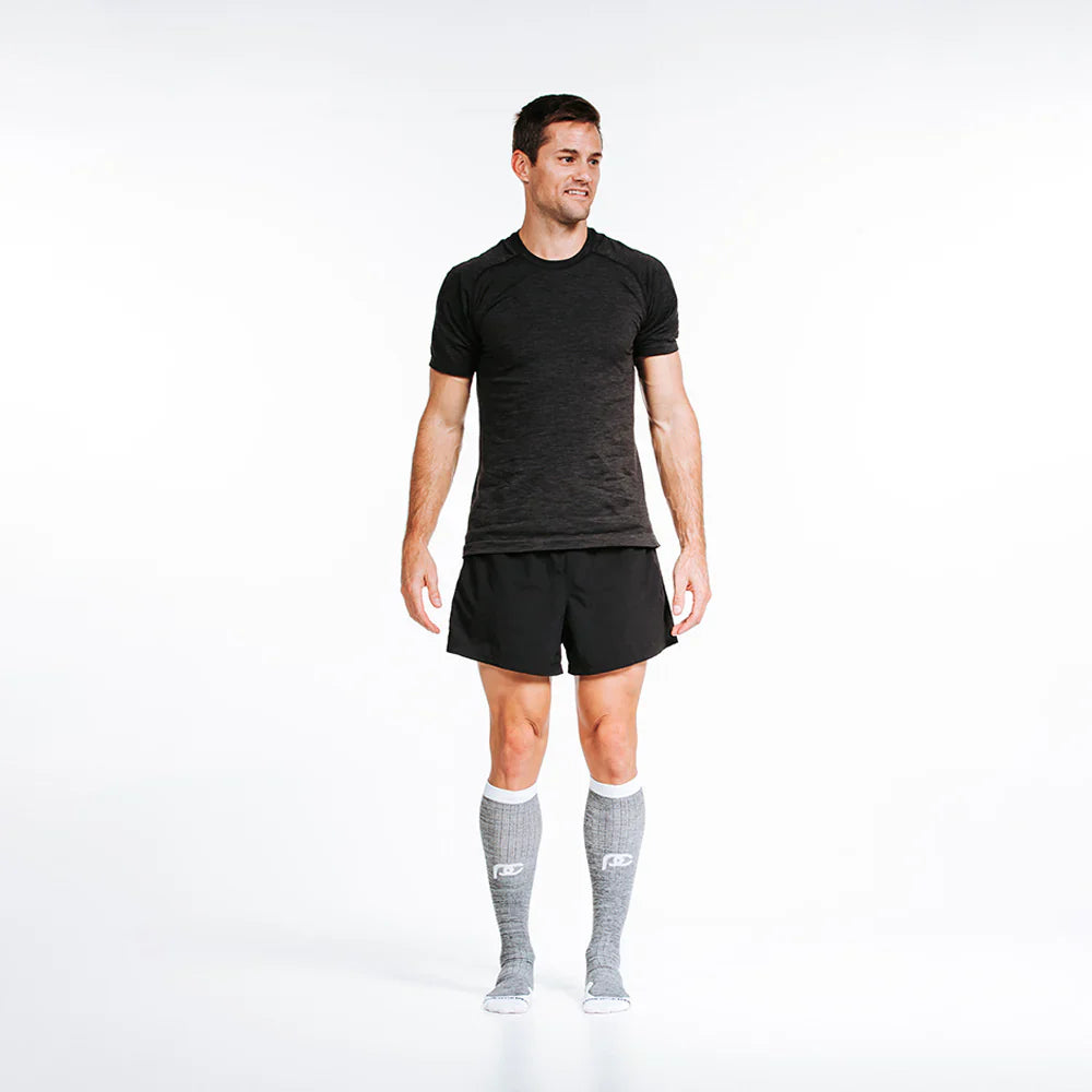 Heather Slate Compression Sock