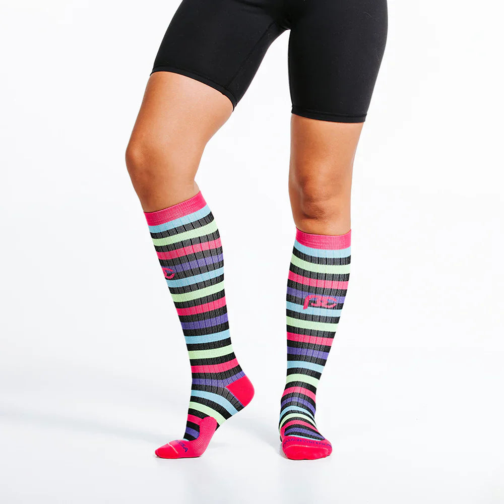 Neon Flash Compression Sock