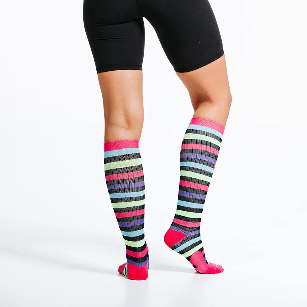 Neon Flash Compression Sock