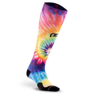 Rainbow Tie Dye Compression Sock