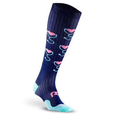 Stethoscope Hearts Compression Sock