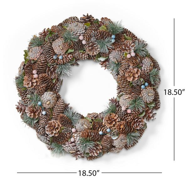 18.5'' PINE CONE WREATH