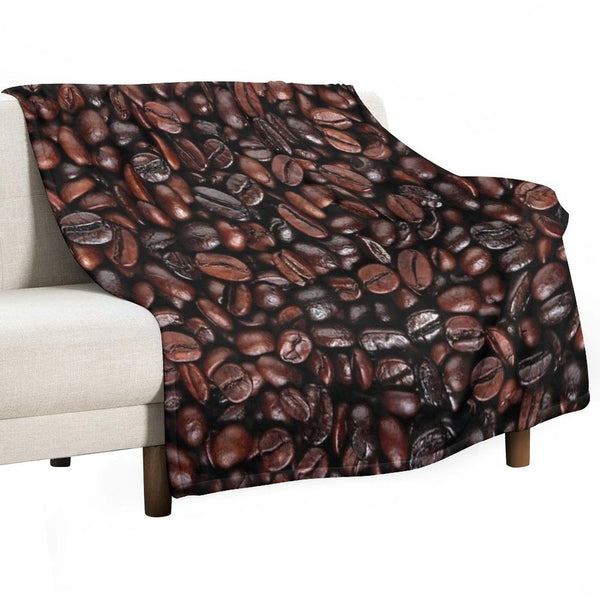 Coffee Beans Background Compact Throw Blanket
