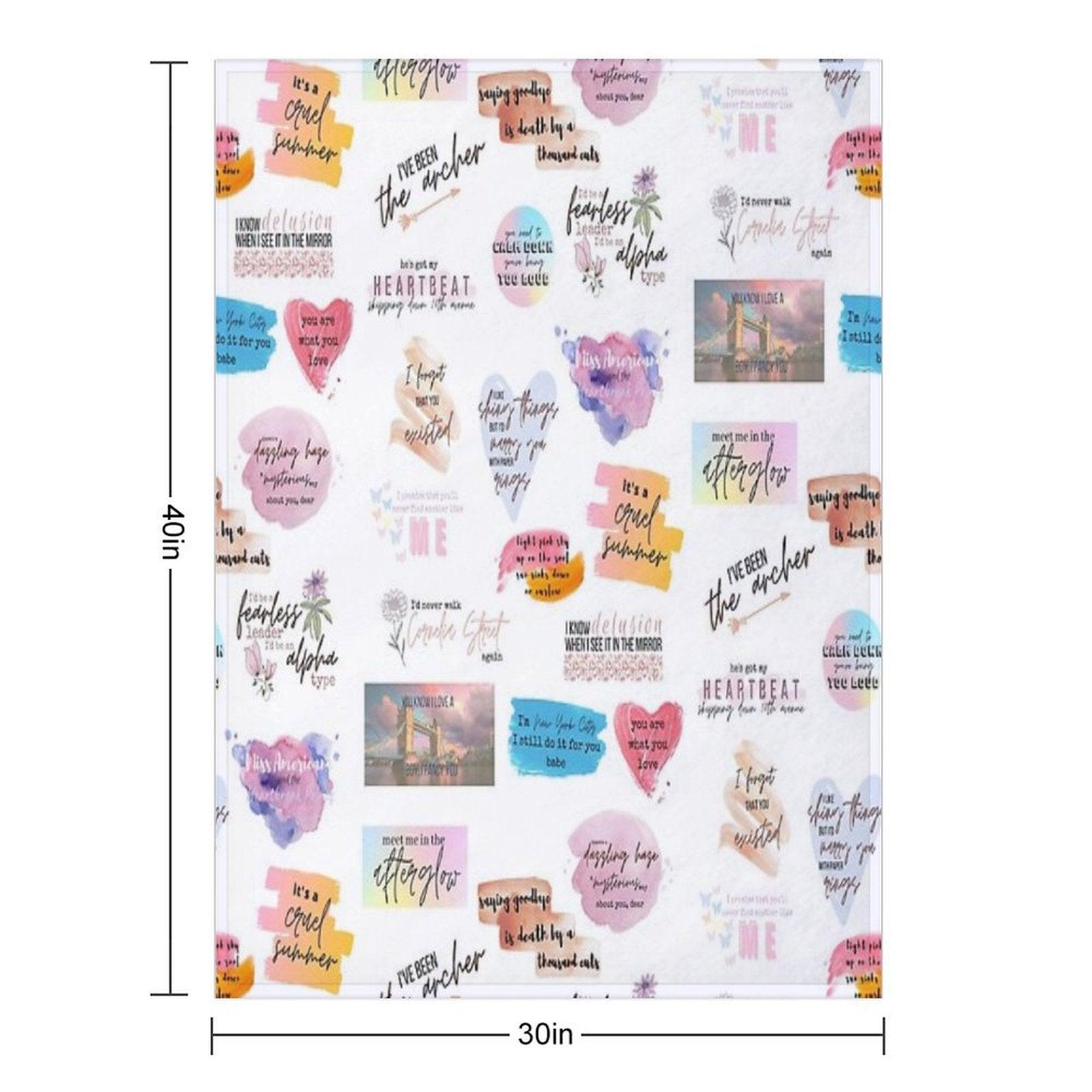 Lover Collage Throw Blanket