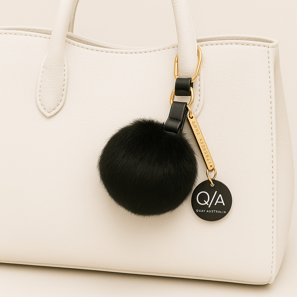 Kylie x Quay Australia Faux Fur Pom Pom Keychain