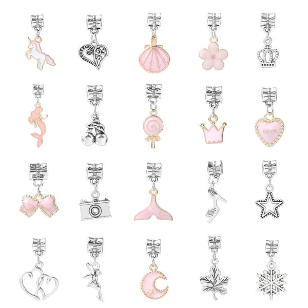 Cartoon Pink Set DIY Handmade Jewelry Children's Bracelet Women's Exquisite Gift Box Gift Bracelet