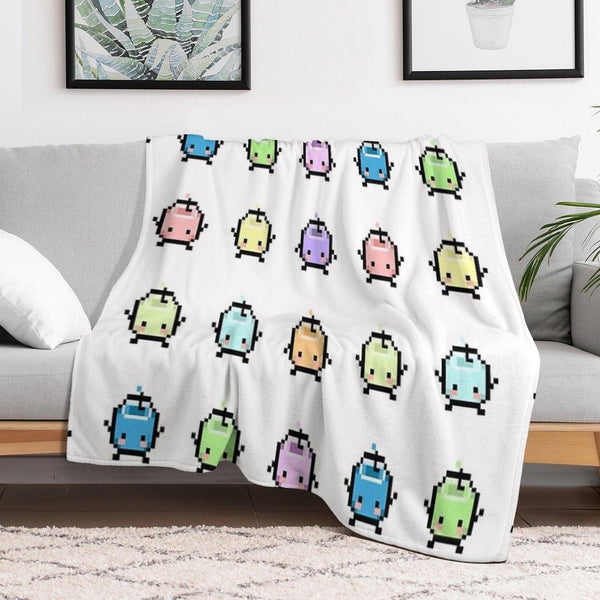 Stardew Valley Pastel Junimos Throw Blanket