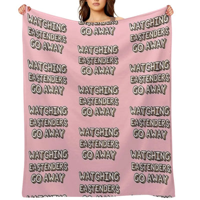 Watching Eastenders Go Away Throw Blanket