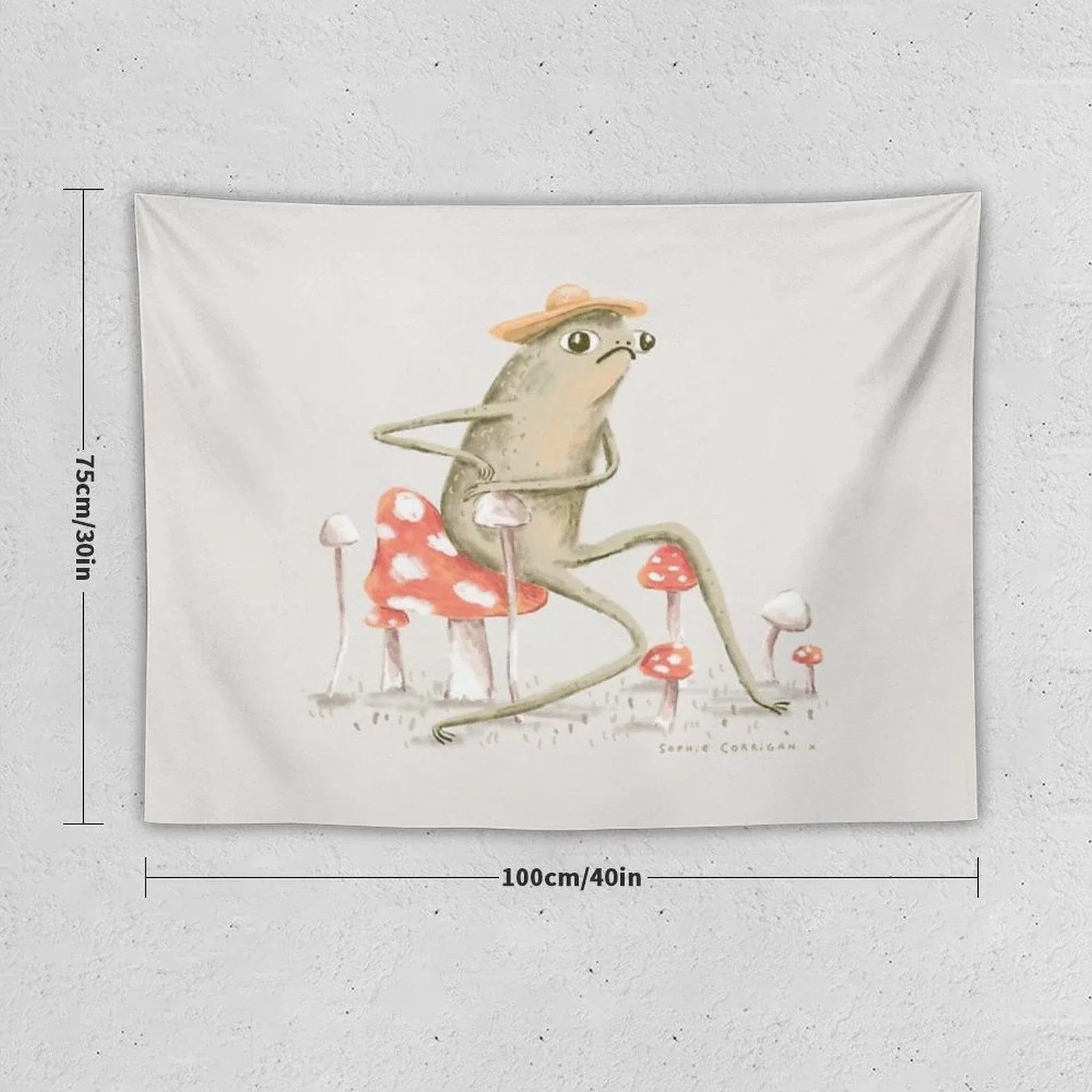 Awkward Toad Tapestry