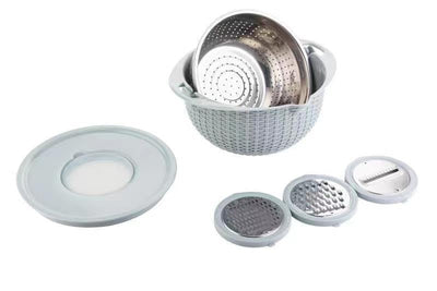 Stainless steel water filter basin household rotatable double layer vegetable washing and draining basket stainless steel line