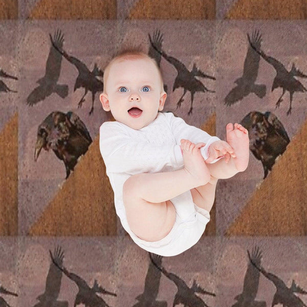 Grimey Crows Throw Blanket