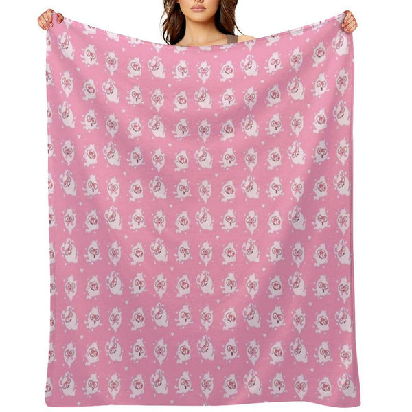 Whisper Colour Palette Pattern Valentines  Yo-Kai Watch Throw Blanket