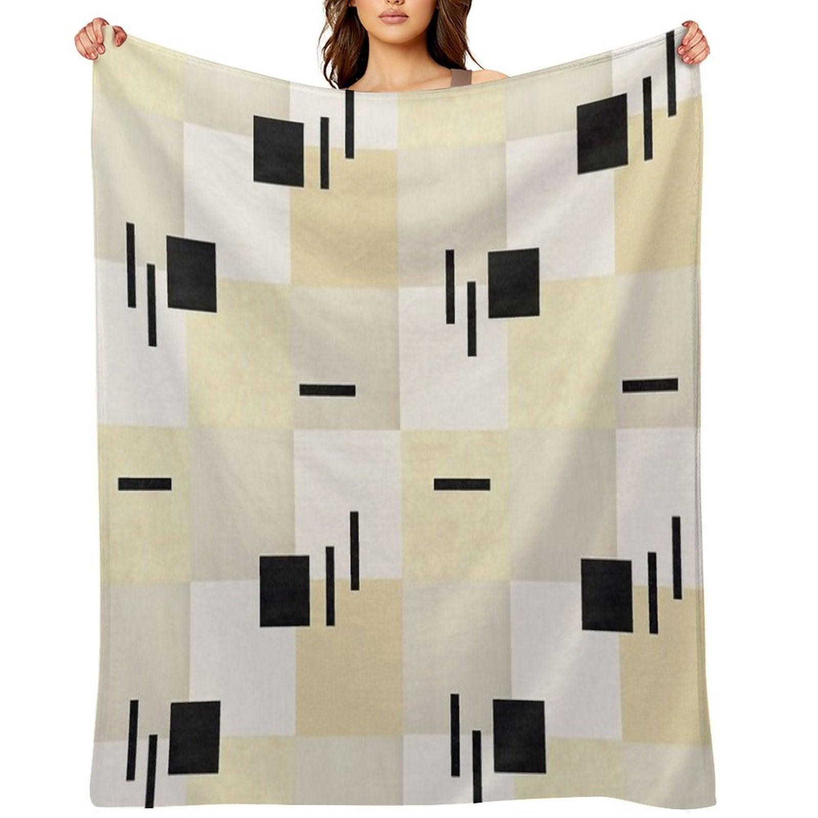 Geometric Textures Throw Blanket
