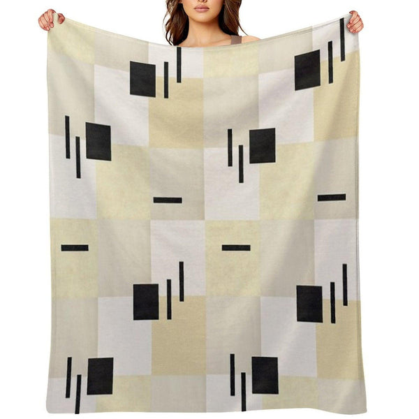 Geometric Textures Throw Blanket
