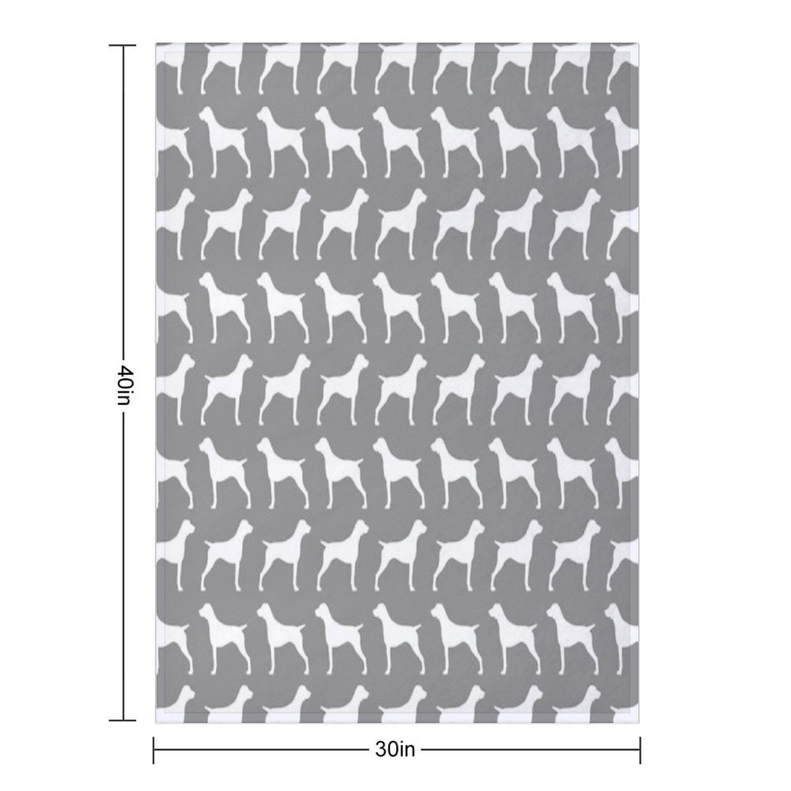 German Shorthaired Pointer Silhouette(s) Throw Blanket