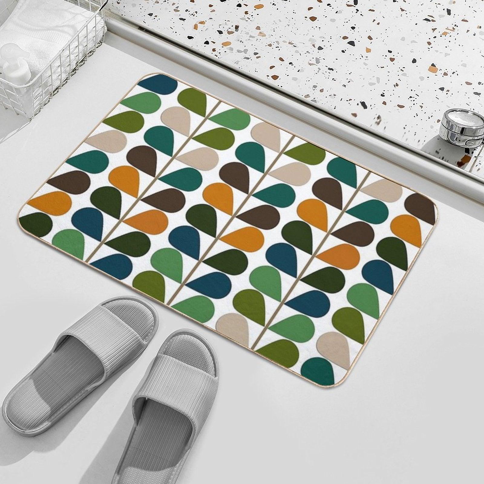 Retro 60s Mid Century Modern Pattern 2 Bath Mat